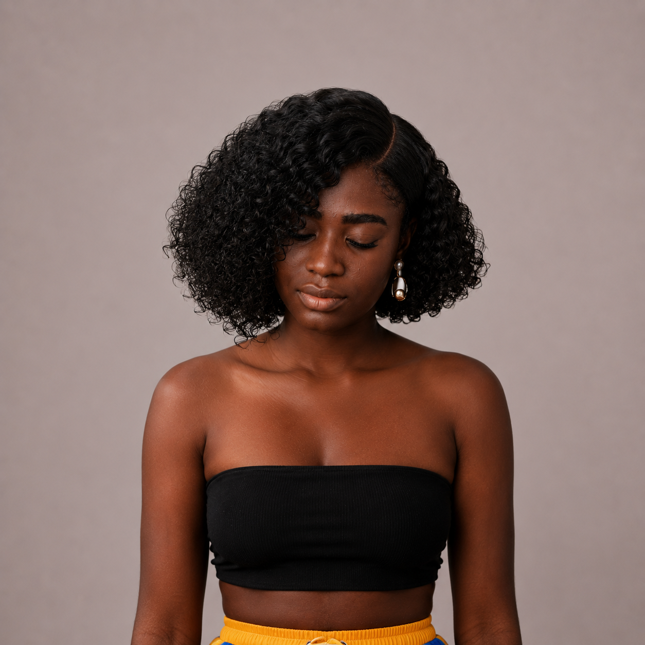 Fumi Curly Side Part Wig